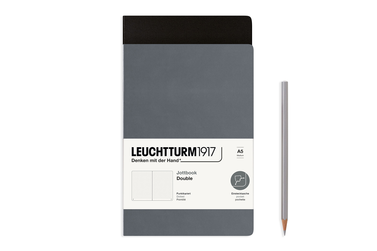 LEUCHTTURM1917 Jottbook Dotted A5 Anthracite & Black